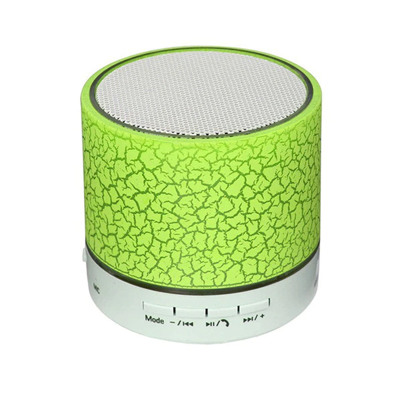Mini LED Portable Speakers Wireless Speaker with TF Mic Bluetooth-Compatible Music for Phone