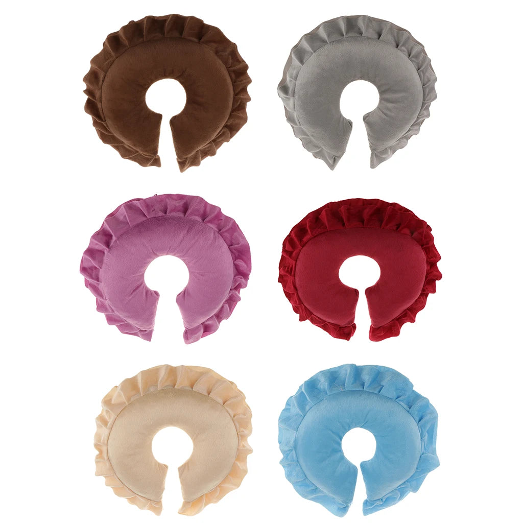 U Shape Soft Spa Salon Massage Bed Table Cradle Face Pillow Neck Head Cushion for Home Travel SPA Salon Massage Bed