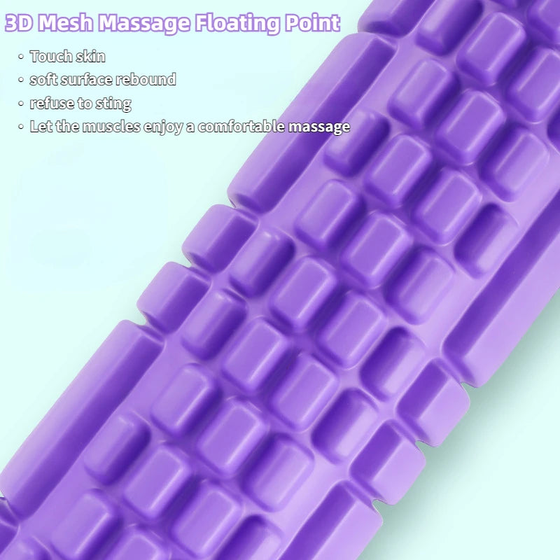 Yoga Column Gym Fitness Foam Roller Pilates Yoga Exercise Back Muscle Massage Roller Soft Yoga Block Muscle Roller Therapy Stick