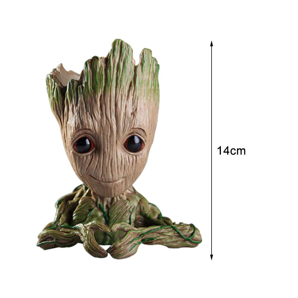 Baby Groot Flower Pot Home Decoration Planter Action Figures Cute Tree Man Model Toy Pen Holder Creative Garden Planter Pots