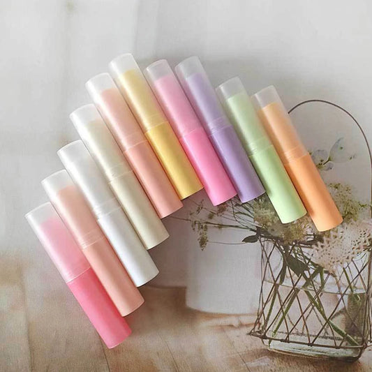 5Pcs/Lot 3G Lip Balm Container with Caps Mini Empty Lip Balm Stick Tube Lipstick Easy to Carry Small Size