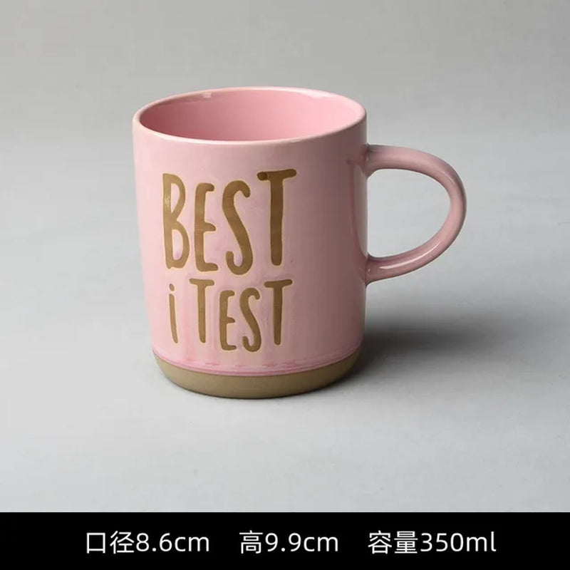 Ceramic Cup, Coffee Cup, Minor Defects, Simple, Large Capacity Milk Cup, Breakfast, Home, Office, Tea Cup