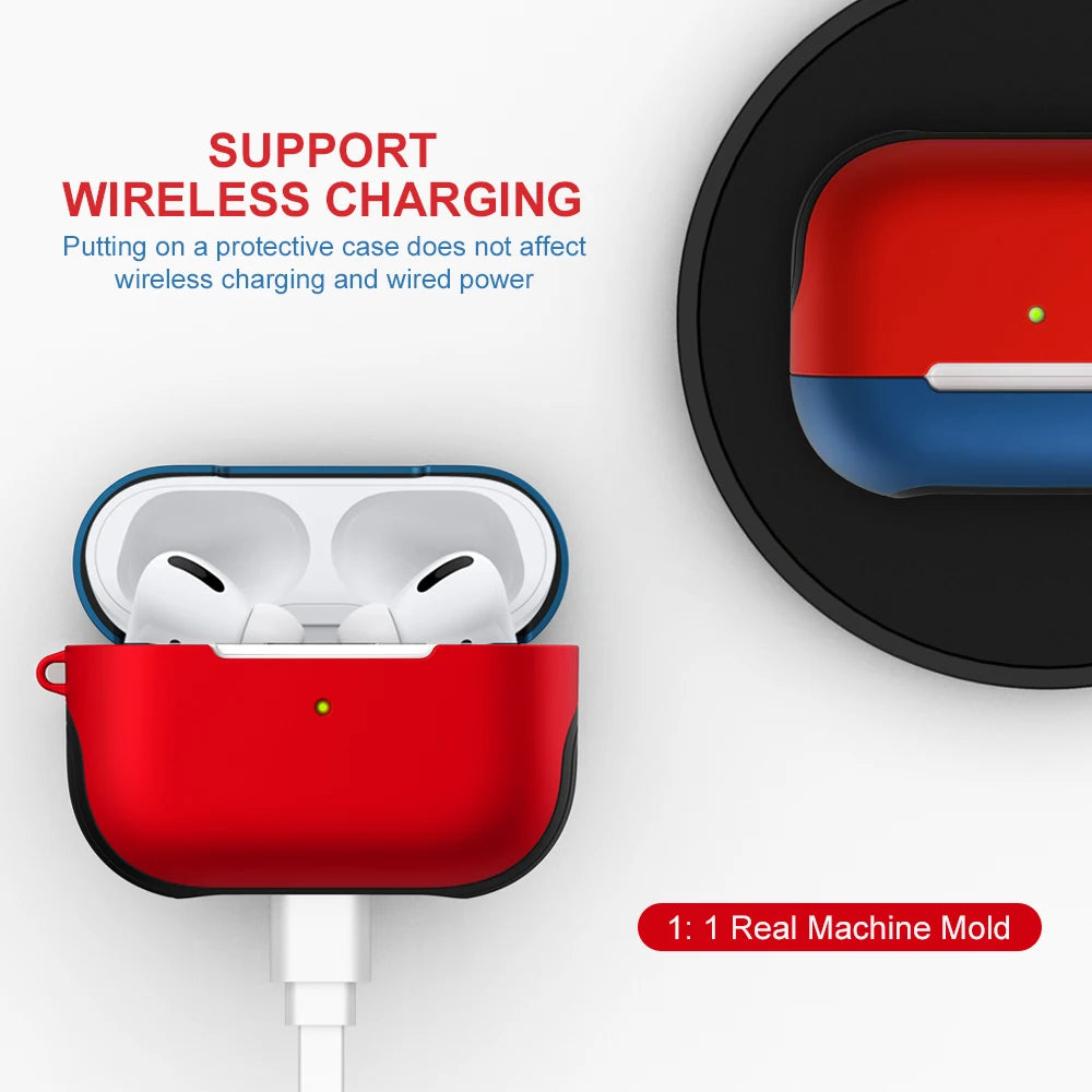 For Apple Airpods Pro Air Pods Matte Case Cover Silicone Earphone Protective Skin Bag Earpods Original Luxury Brand Accessory