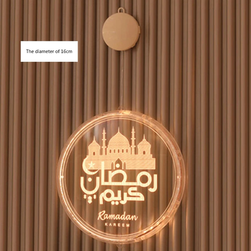 Eid Mubarak Moon Night LED Light Islam Ramadan Decoration Islamic Muslim Party Decor for Home Ramadan Decor Eid Gifts