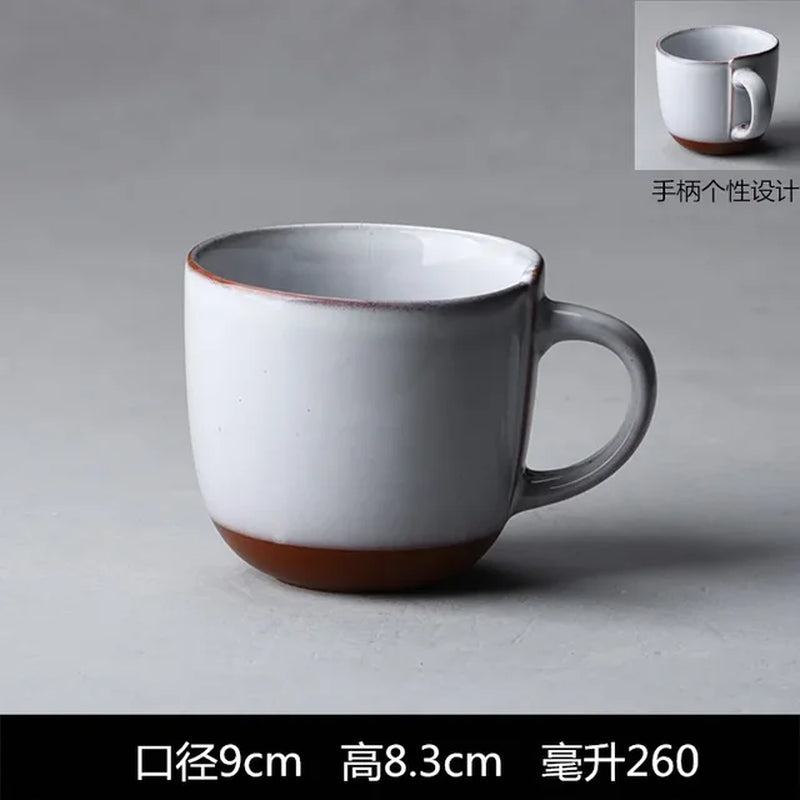 Ceramic Cup, Coffee Cup, Minor Defects, Simple, Large Capacity Milk Cup, Breakfast, Home, Office, Tea Cup