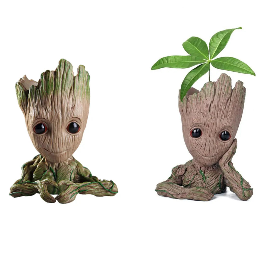Baby Groot Flower Pot Home Decoration Planter Action Figures Cute Tree Man Model Toy Pen Holder Creative Garden Planter Pots