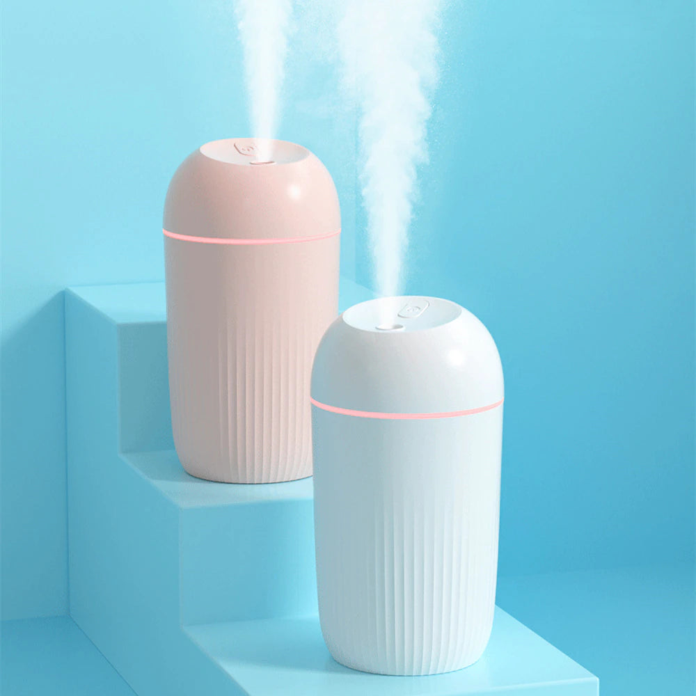 400ML Large Capacity Silent Air Humidifier Colorful Night Light USB Plug Aroma Diffuser Continuous/Intermittent Mode Fine Spray