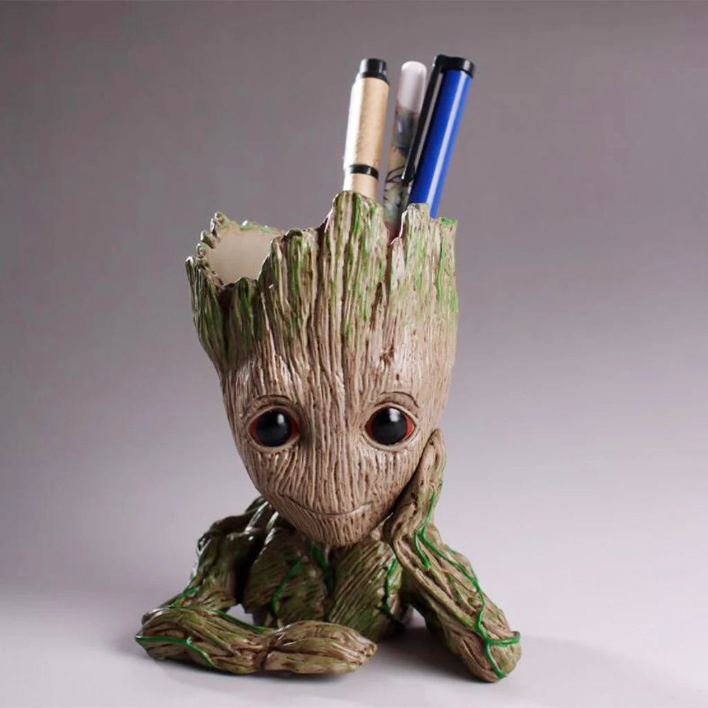 Baby Groot Flower Pot Home Decoration Planter Action Figures Cute Tree Man Model Toy Pen Holder Creative Garden Planter Pots