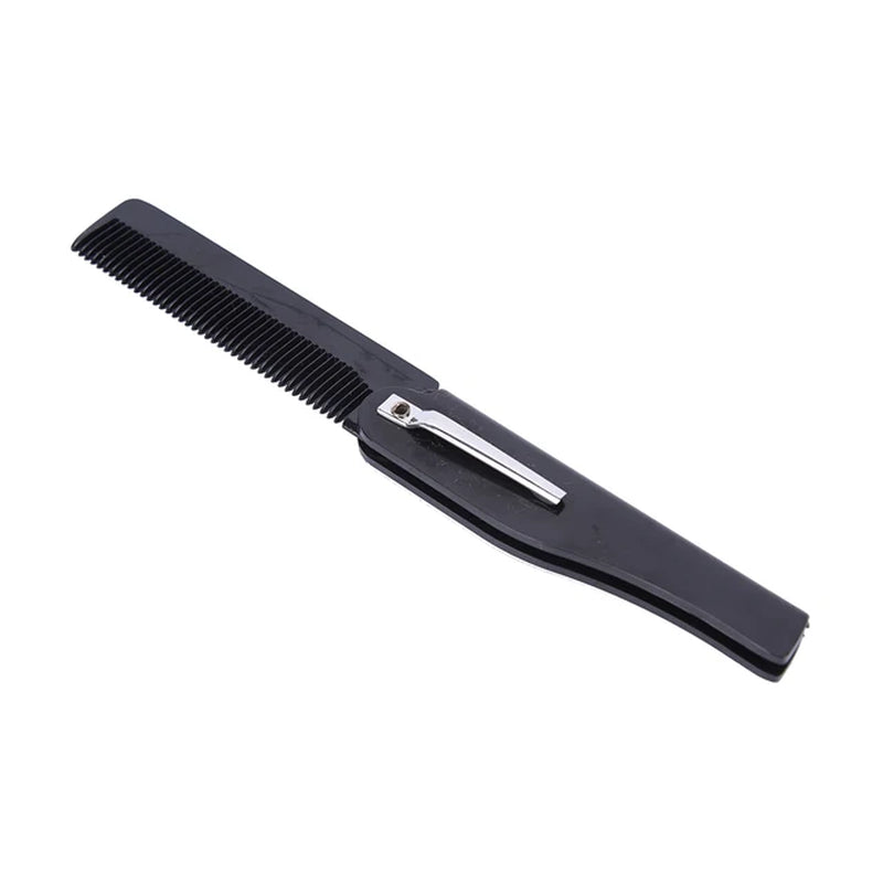 4 Colors 170 X 20 X 10Mm Foldable Hair Comb Pocket Clip Hair Moustache Beard Comb Hair Styling Tool Hairdressing Comb