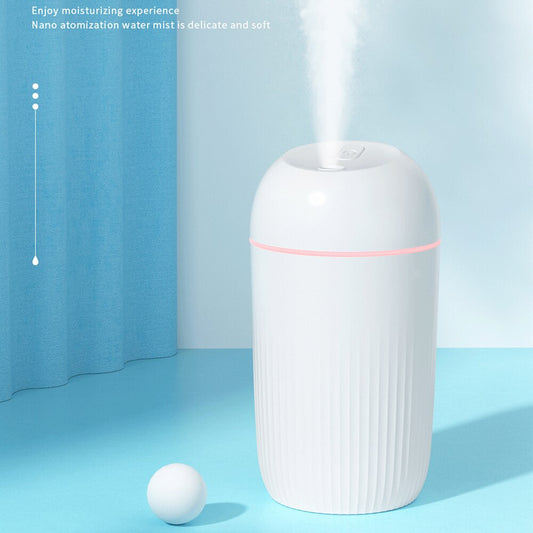 400ML Large Capacity Silent Air Humidifier Colorful Night Light USB Plug Aroma Diffuser Continuous/Intermittent Mode Fine Spray