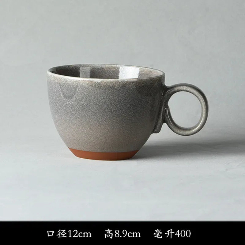 Ceramic Cup, Coffee Cup, Minor Defects, Simple, Large Capacity Milk Cup, Breakfast, Home, Office, Tea Cup
