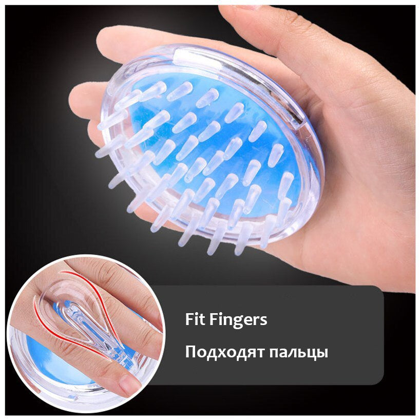 Huiyun Silicone Head Body Scalp Massage Brush Comb Shampoo Hair Washing Combs Tangle Shower Brush for Bath Spa Slimming Massage