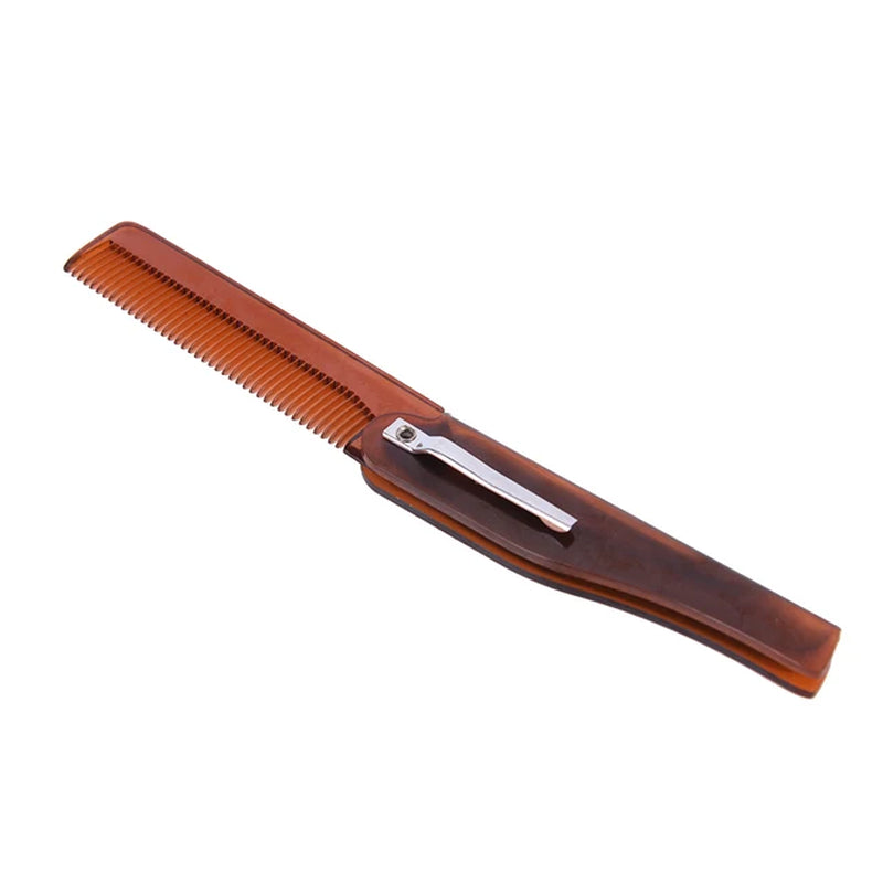 4 Colors 170 X 20 X 10Mm Foldable Hair Comb Pocket Clip Hair Moustache Beard Comb Hair Styling Tool Hairdressing Comb