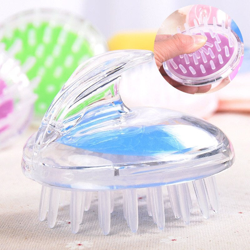 Huiyun Silicone Head Body Scalp Massage Brush Comb Shampoo Hair Washing Combs Tangle Shower Brush for Bath Spa Slimming Massage