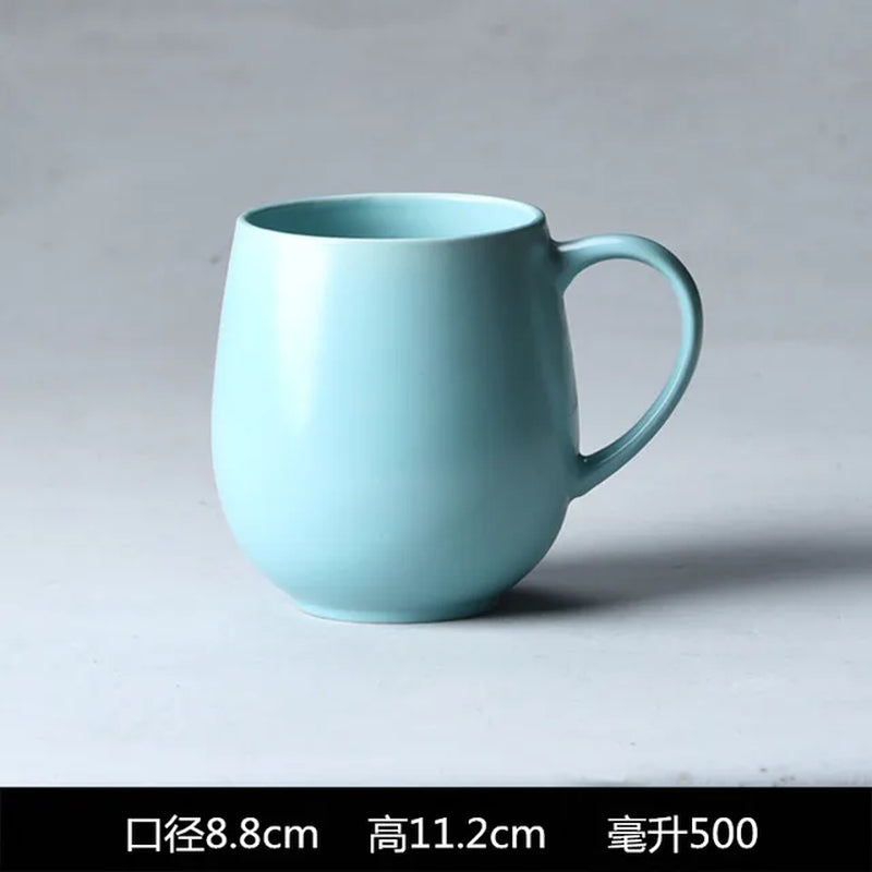 Ceramic Cup, Coffee Cup, Minor Defects, Simple, Large Capacity Milk Cup, Breakfast, Home, Office, Tea Cup