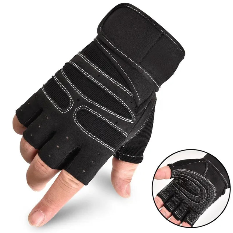 Gym Gloves Fitness Weight Lifting Gloves Body Building Training Sports Exercise Sport Workout Bicycle Glove for Men Women M/L/XL