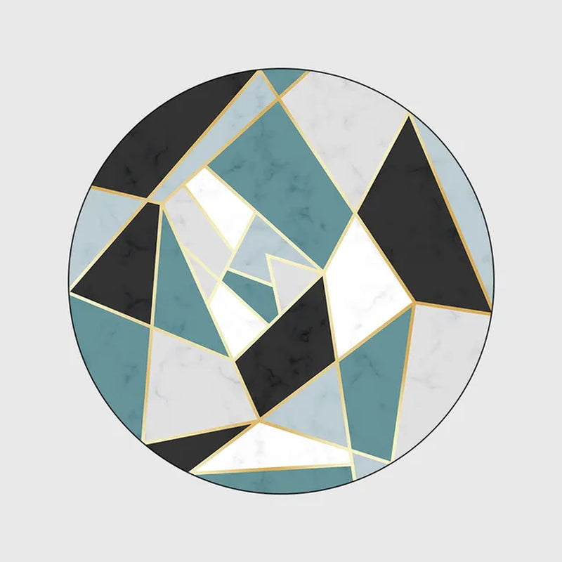 Marble Pattern Geometric Pattern Circle Rug Home Rug Carpet Rug Mats Floor Mat Carpet in the Living Room Carpet in the Bedroom