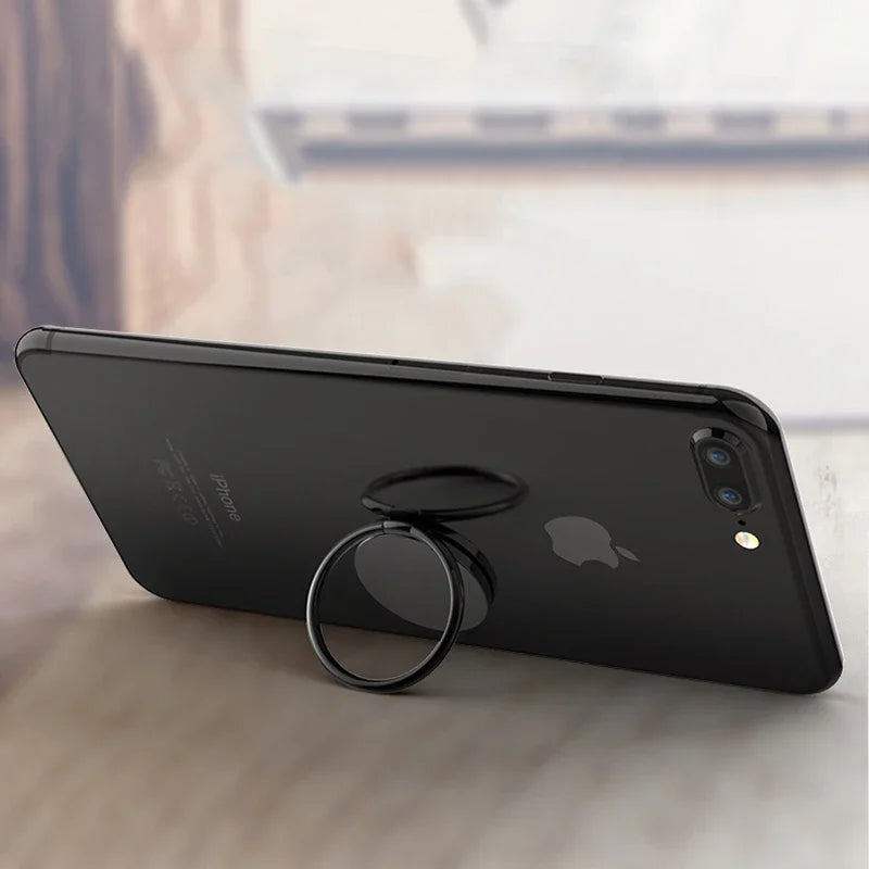 Luxury Metal Mobile Phone Ring Holder Telephone Cellular Support Accessories Magnetic Car Bracket Socket Stand for Mobile Phones