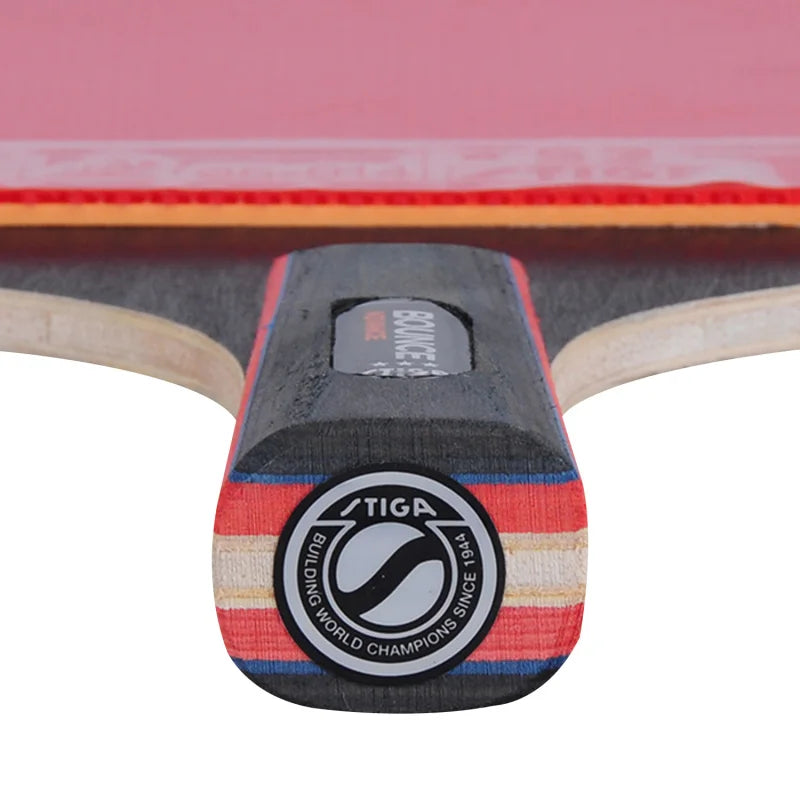 100% Original Stiga PRO BOUNCE 3 Stars Table Tennis Racket Ping Pong Pimples in Rackets Offensive