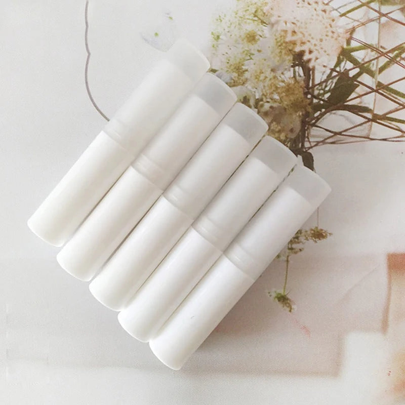 5Pcs/Lot 3G Lip Balm Container with Caps Mini Empty Lip Balm Stick Tube Lipstick Easy to Carry Small Size
