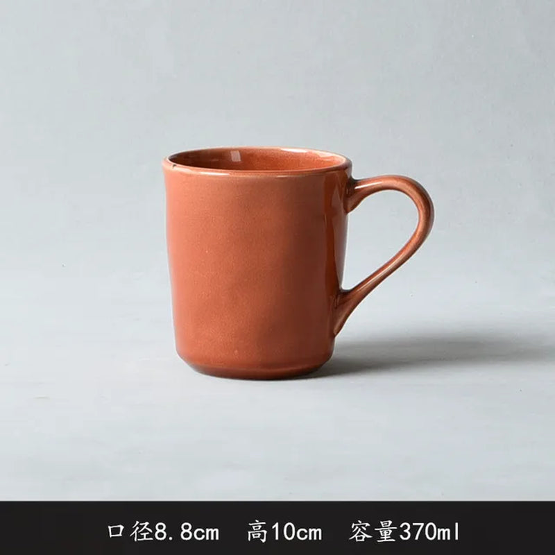 Ceramic Cup, Coffee Cup, Minor Defects, Simple, Large Capacity Milk Cup, Breakfast, Home, Office, Tea Cup