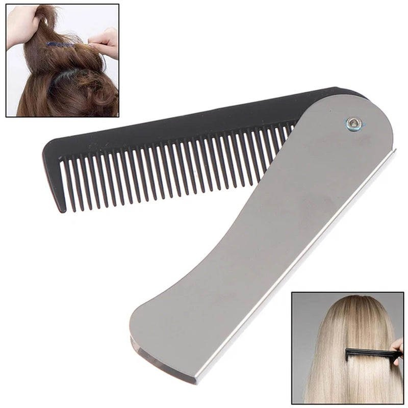 4 Colors 170 X 20 X 10Mm Foldable Hair Comb Pocket Clip Hair Moustache Beard Comb Hair Styling Tool Hairdressing Comb