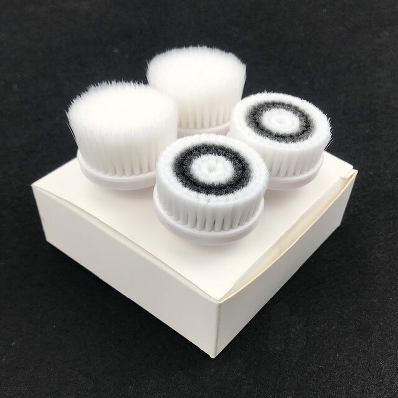 USB Rechargeable Electric Silicone Facial Cleansing Brush Sonic Face Roller Massager Blackhead Remover Pore Cleaner Face Washing