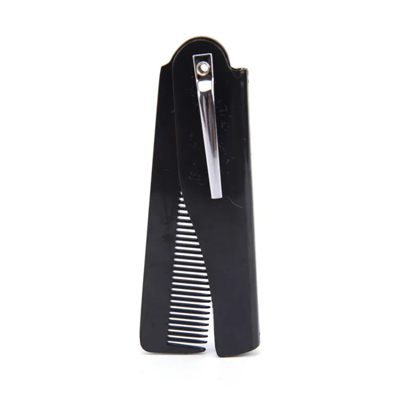 4 Colors 170 X 20 X 10Mm Foldable Hair Comb Pocket Clip Hair Moustache Beard Comb Hair Styling Tool Hairdressing Comb