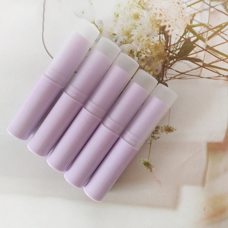 5Pcs/Lot 3G Lip Balm Container with Caps Mini Empty Lip Balm Stick Tube Lipstick Easy to Carry Small Size