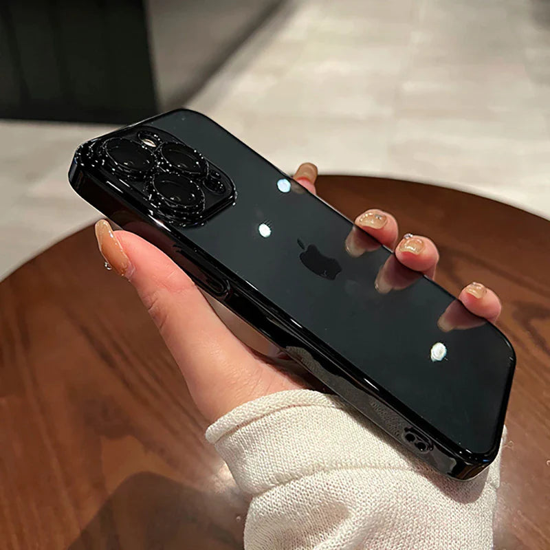 Luxury Plating Square Clear Phone Case