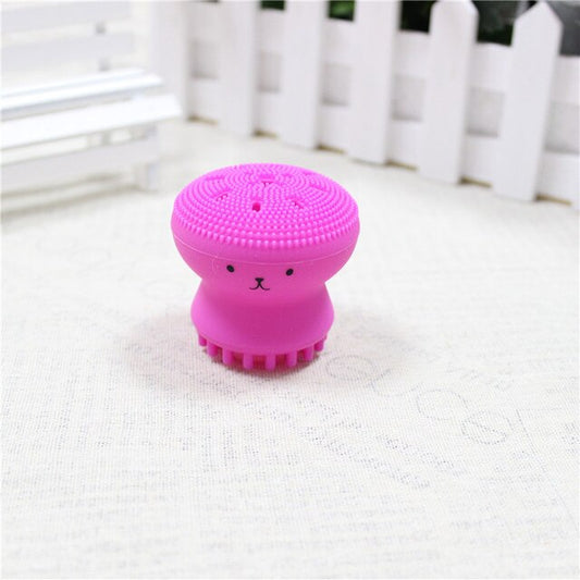 Octopus Shape Silicone Face Cleansing Brush Face Washing Product Pore Cleaner Exfoliator Face Brush Washing Face Brush Skin Care