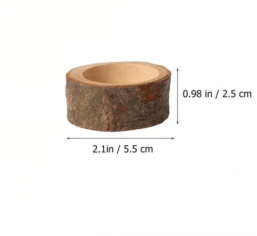 5/10Pcs Creative Candleholder Candlestick Ornament Wooden Candleholde Wedding Home Candle Stand Wooden Crafts Ornaments