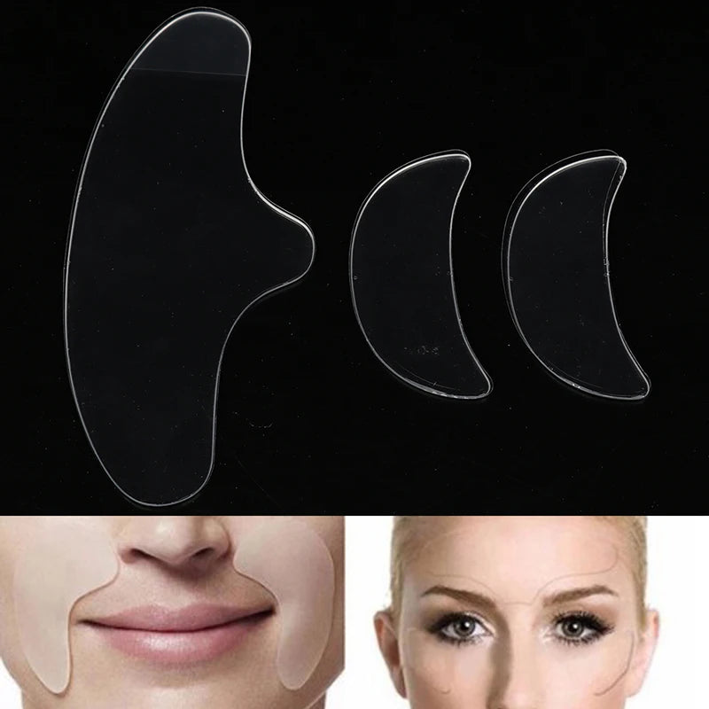 3/5Pcs Women anti Wrinkle Face Eye Forehead Invisible Anti-Aging Pad Reusable Silicone Prevent Wrinkles Lines Patch Facial Care