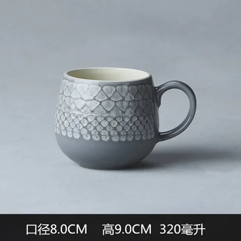 Ceramic Cup, Coffee Cup, Minor Defects, Simple, Large Capacity Milk Cup, Breakfast, Home, Office, Tea Cup
