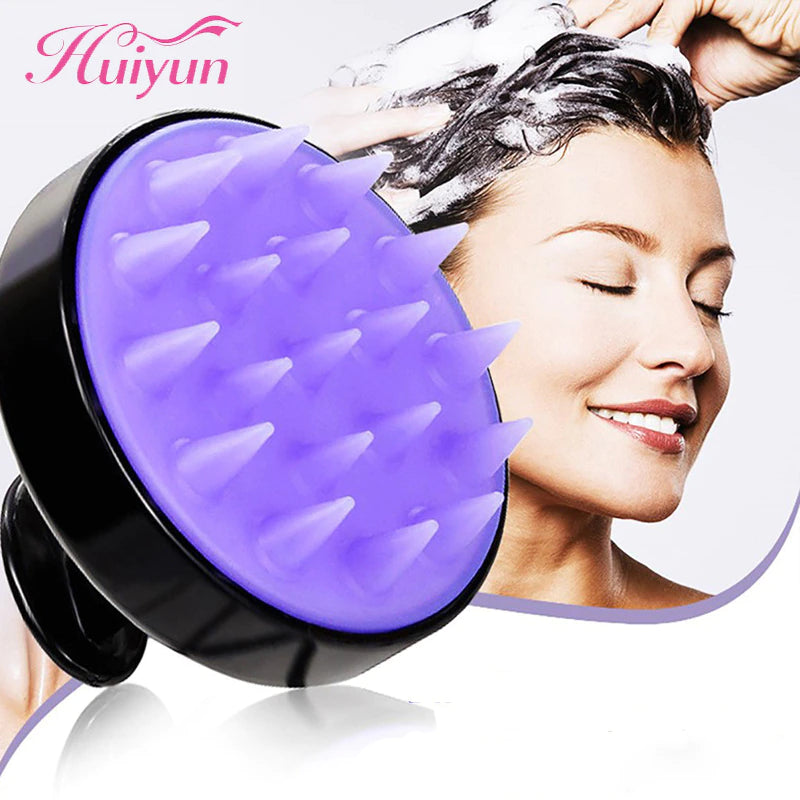 Huiyun Silicone Head Body Scalp Massage Brush Comb Shampoo Hair Washing Combs Tangle Shower Brush for Bath Spa Slimming Massage