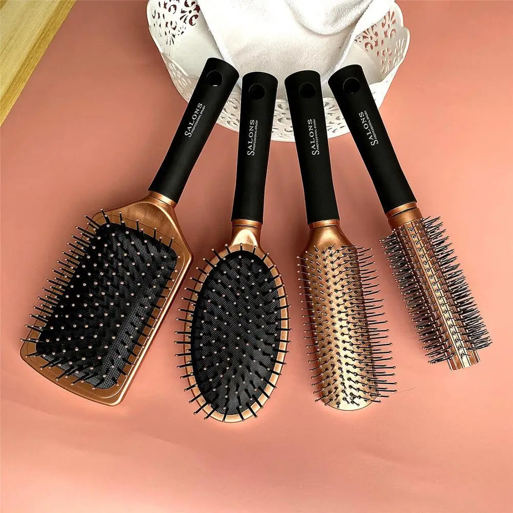 4 Styles Massage Comb Hair Brush Anti-Static Curly Comb Air Bag+Nylon Women anti Tangle Scalp Comb Salon Beauty Styling Tools