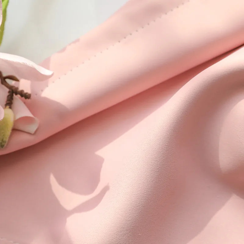 Pink Girl Room Double Lace Hollow Star Curtains for Living Room Bedroom Partition Curtain Balcony Bay Window Home Decoration