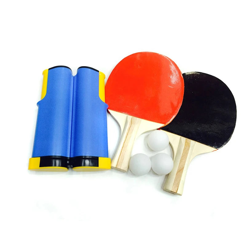 Portable Table Tennis Net Anywhere Retractable Pingpong Post Net Rack Adjustable Any Table Anywhere Home Sports Tool