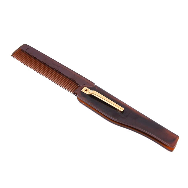 4 Colors 170 X 20 X 10Mm Foldable Hair Comb Pocket Clip Hair Moustache Beard Comb Hair Styling Tool Hairdressing Comb