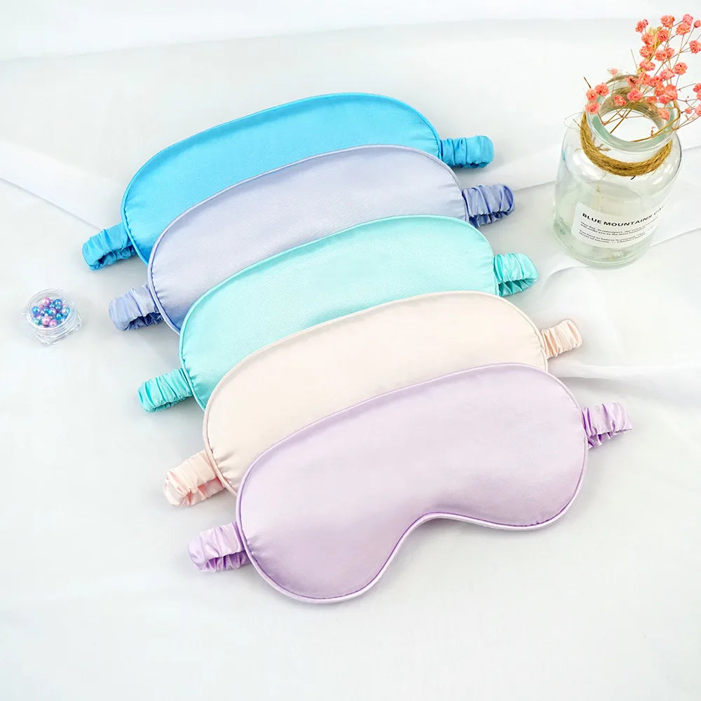 Blackout Sleep Mask Silk Eye Dream Night Mask Cover Soft Relax Eyes Bandage Sleeping Blindfold for Women Men